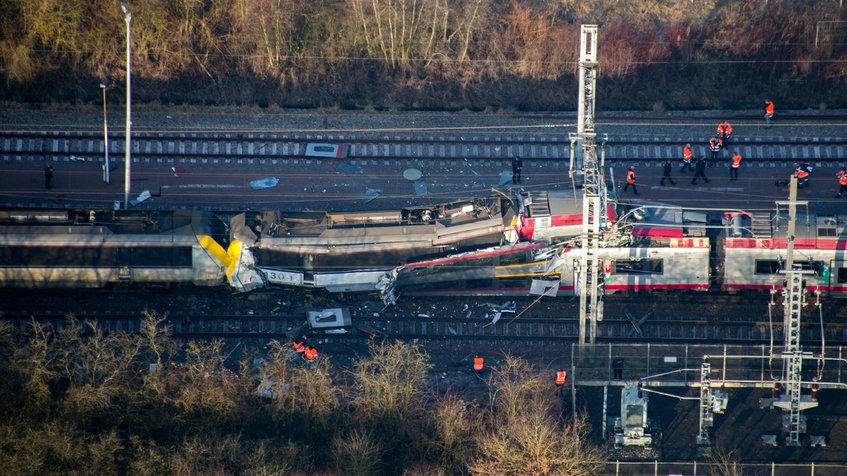 Un muerto y varios heridos en un accidente de tren en Luxemburgo