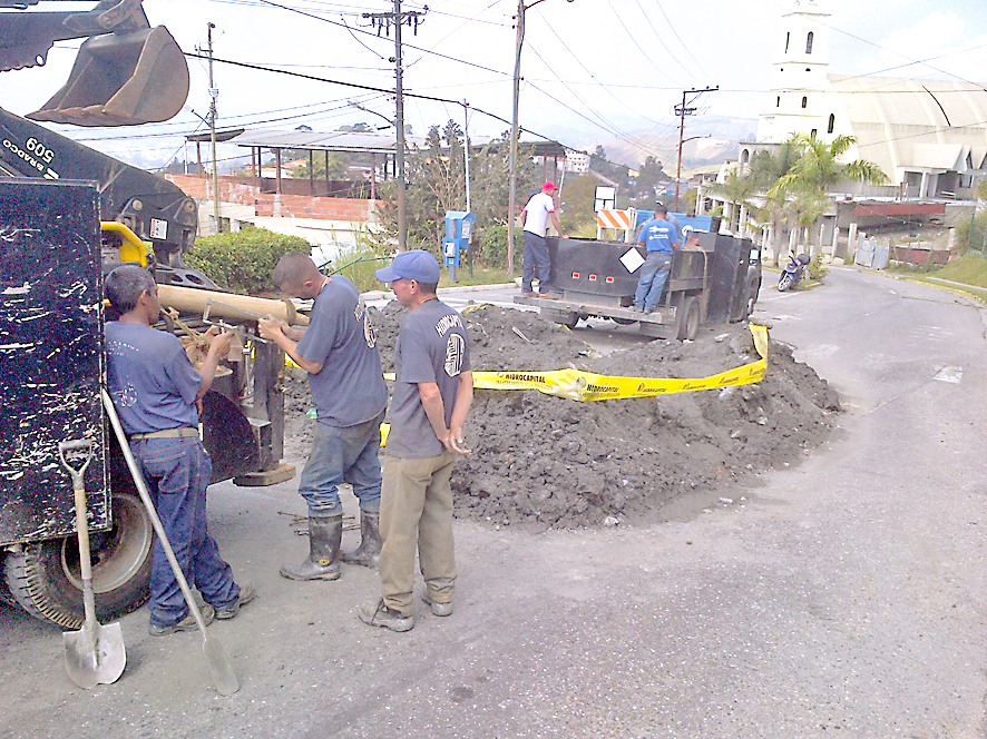 Hidrocapital se faja en Llano Alto