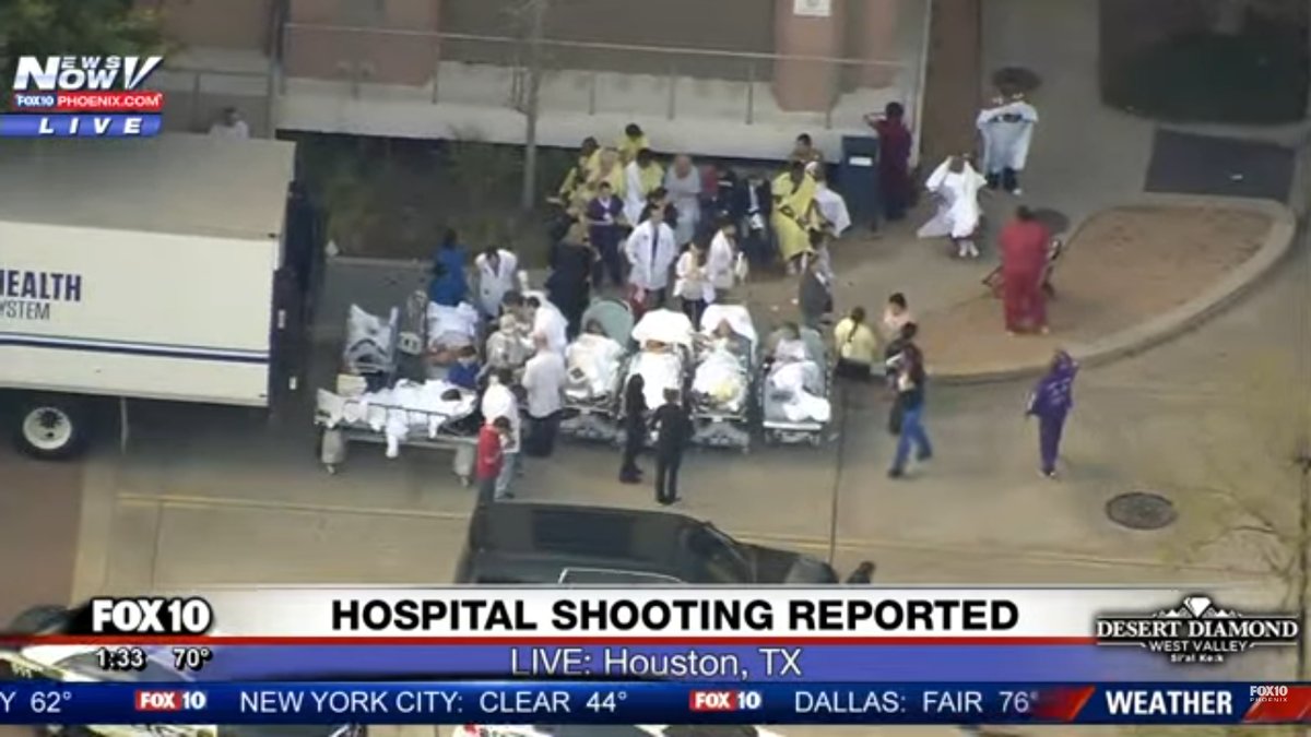 Evacúan un hospital en Texas por disparos de un hombre armado