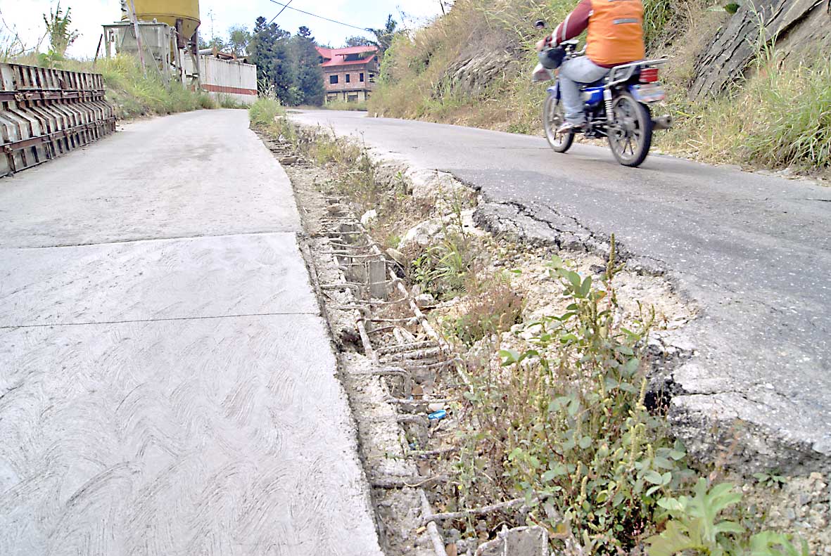 Obra vial inconclusa