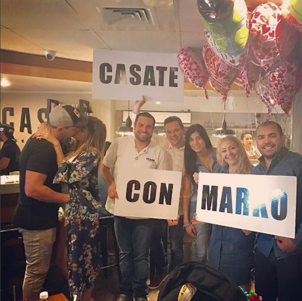 Marko Música sorprendió a su novia pidiéndole matrimonio