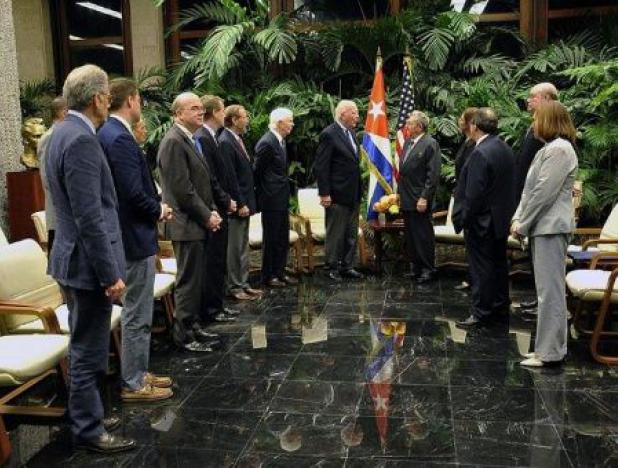 Raúl Castro recibió a delegación del Congreso de Estados Unidos