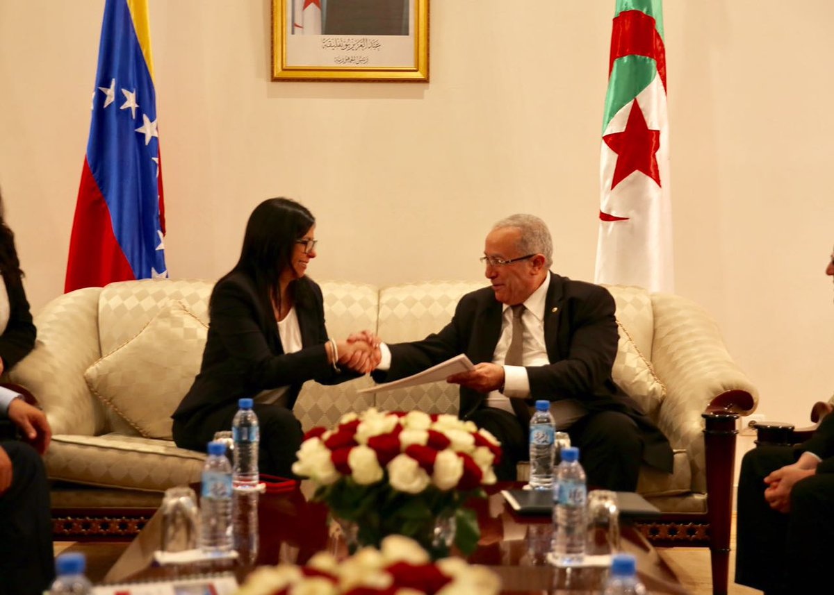 Canciller Rodríguez sostuvo reunión con su par de Argelia, Ramtane Lamamra