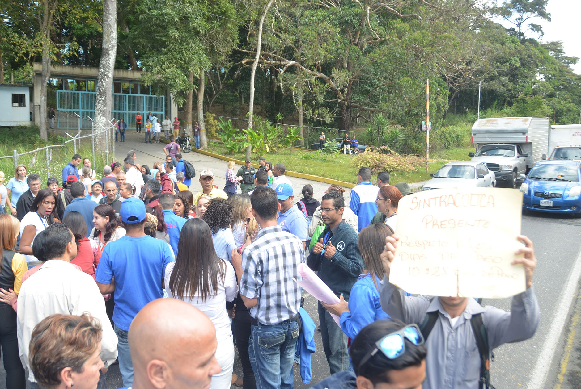 Trabajadores de la Uptamca trancaron la Panamericana