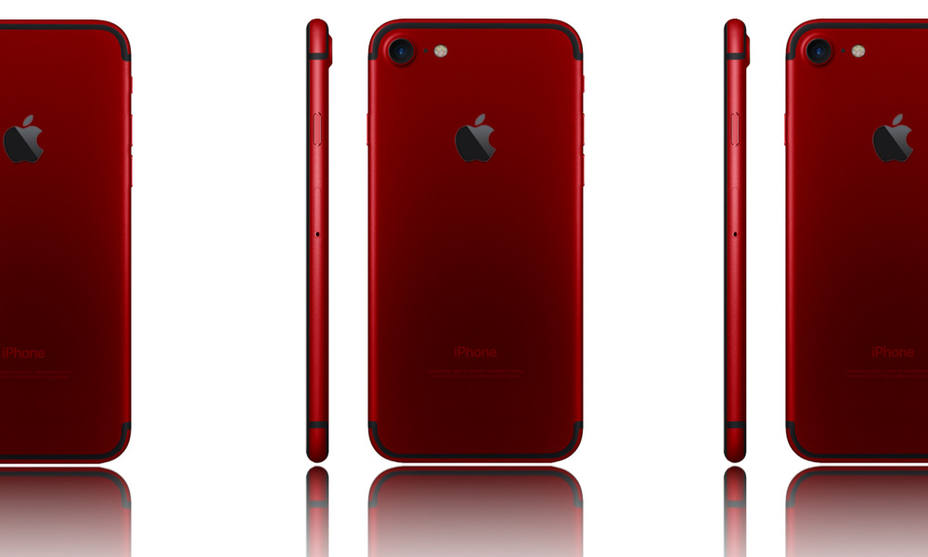 Apple lanza una versión roja del Iphone 7