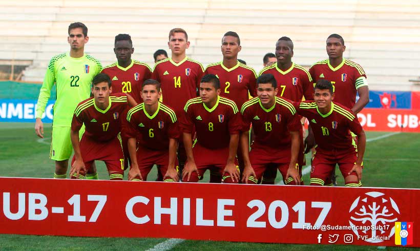 Venezuela enfrenta este lunes a Colombia en Suramericano Sub 17