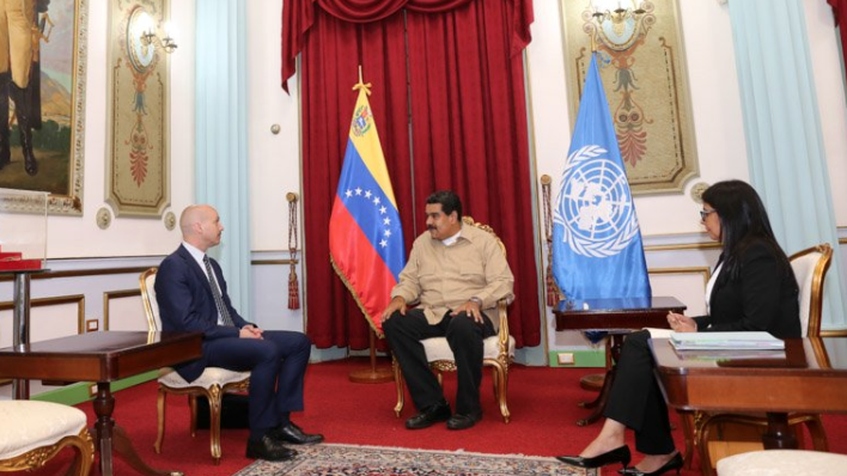 Maduro recibe a diplomático de la ONU para solventar situación del Esequibo