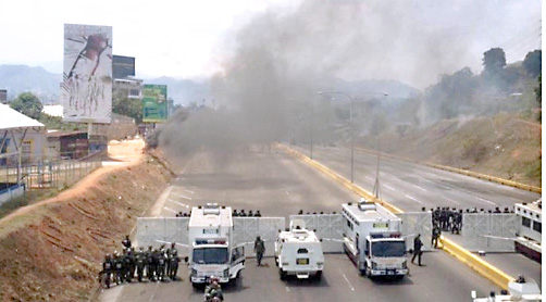 17 heridos en marcha opositora en Caracas