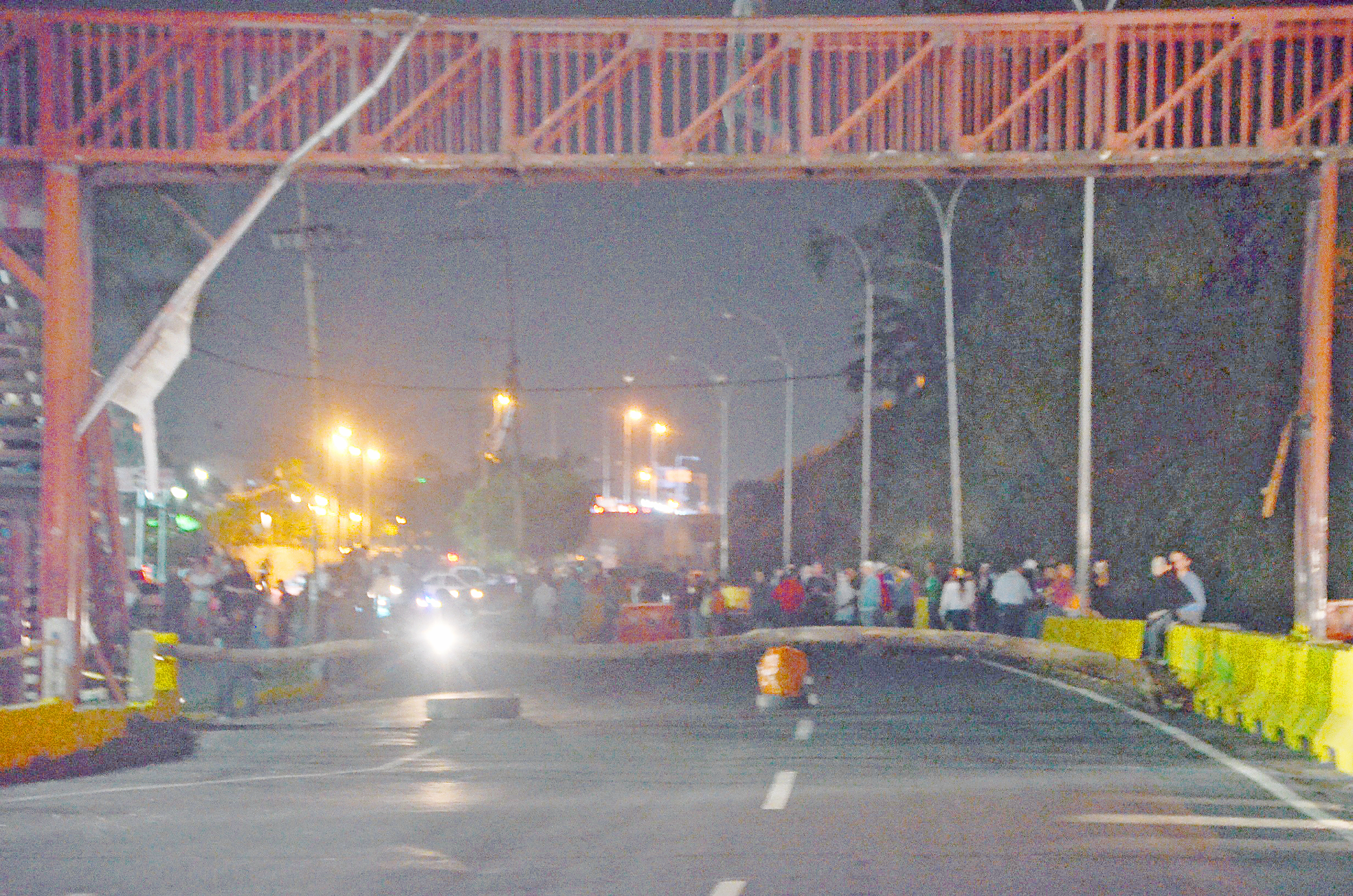 Trancazo en la recta de Las Minas