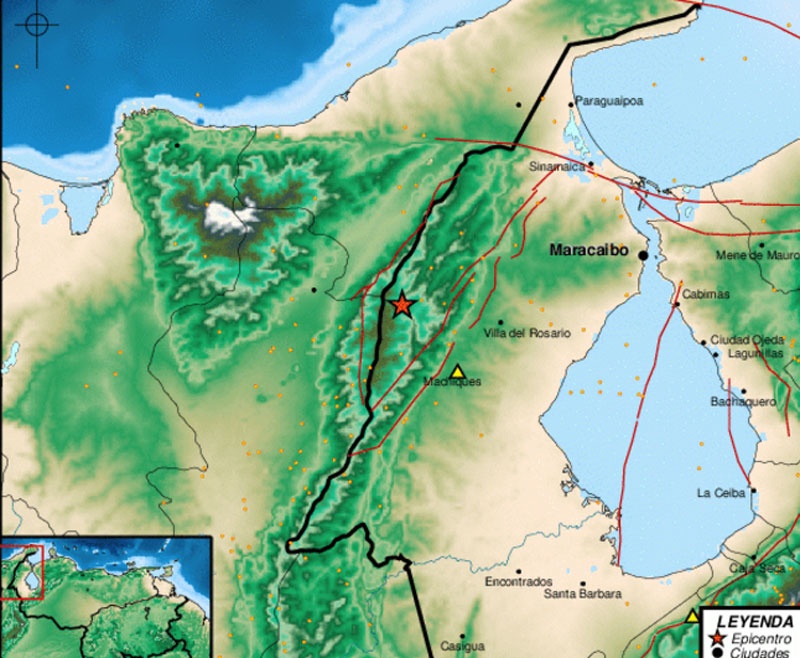 Tembló en Zulia, sismo de magnitud 4,0 se registró en Machiques