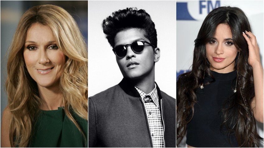 Bruno Mars, Camila Cabello y Celine Dion actuarán en los Billboard Music Awards 2017