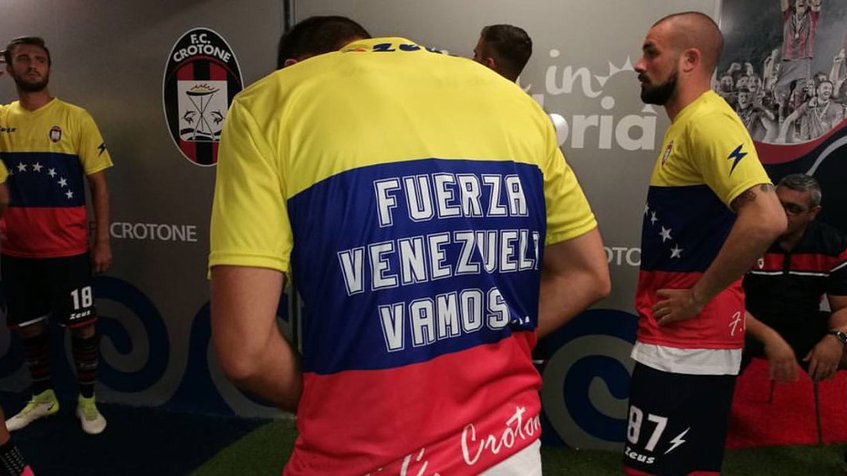 Crotone le manda un mensaje de fuerza a Venezuela