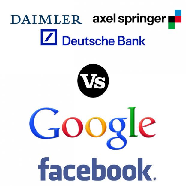 Empresas alemanas se unen contra Google y Facebook