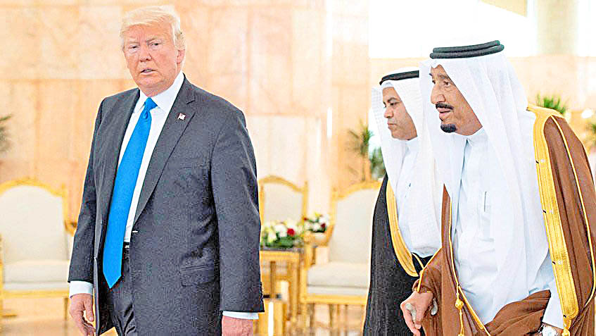 Trump inicia en Arabia Saudita su primera gira presidencial