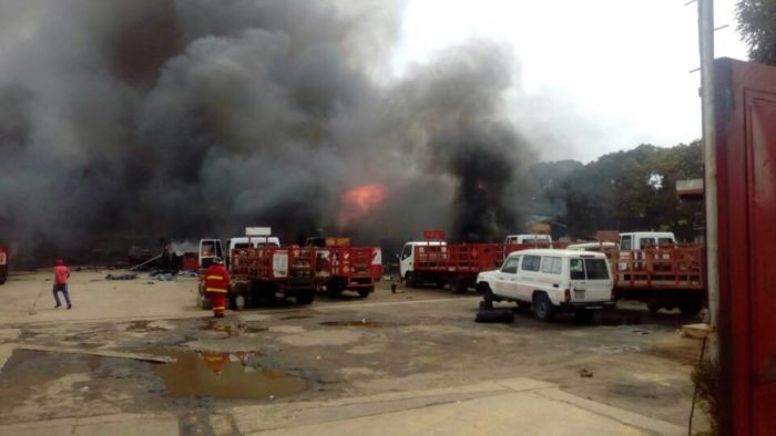 Explosión en llenadero de gas de San Félix afectó a 15 unidades de transporte