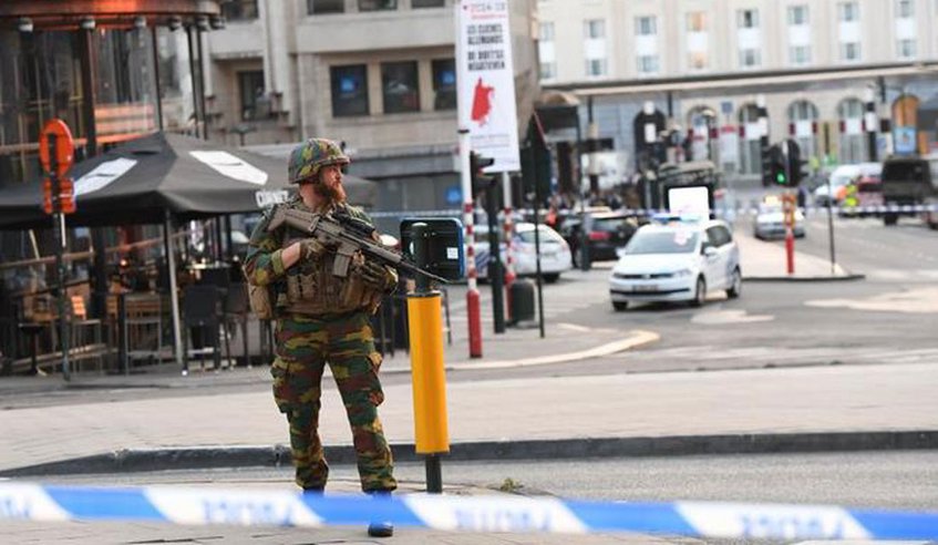 Explosión en estación de trenes originó caos en Bruselas