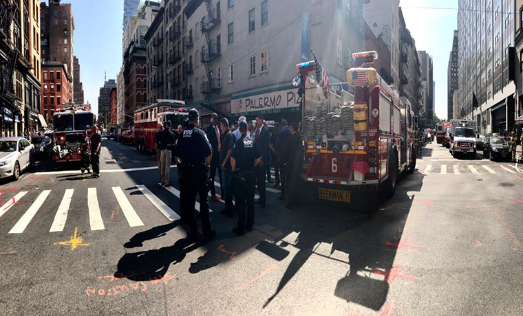 Explosión en Nueva York dejó al menos 35 heridos