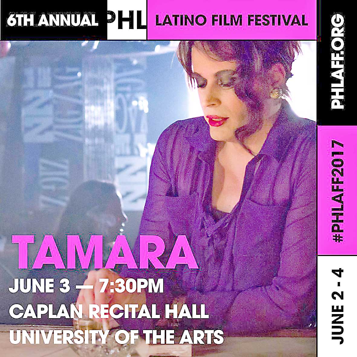 Tamara será proyectada en el Filadelfia Latino Film Festival