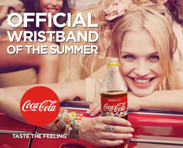 Coca-Cola le pone pulsera a festivales