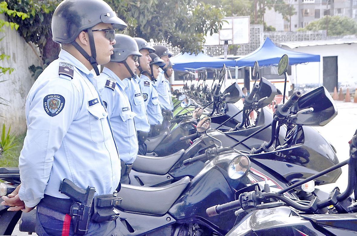 Con 19 motos Polimiranda activó  grupo de Respuesta Inmediata