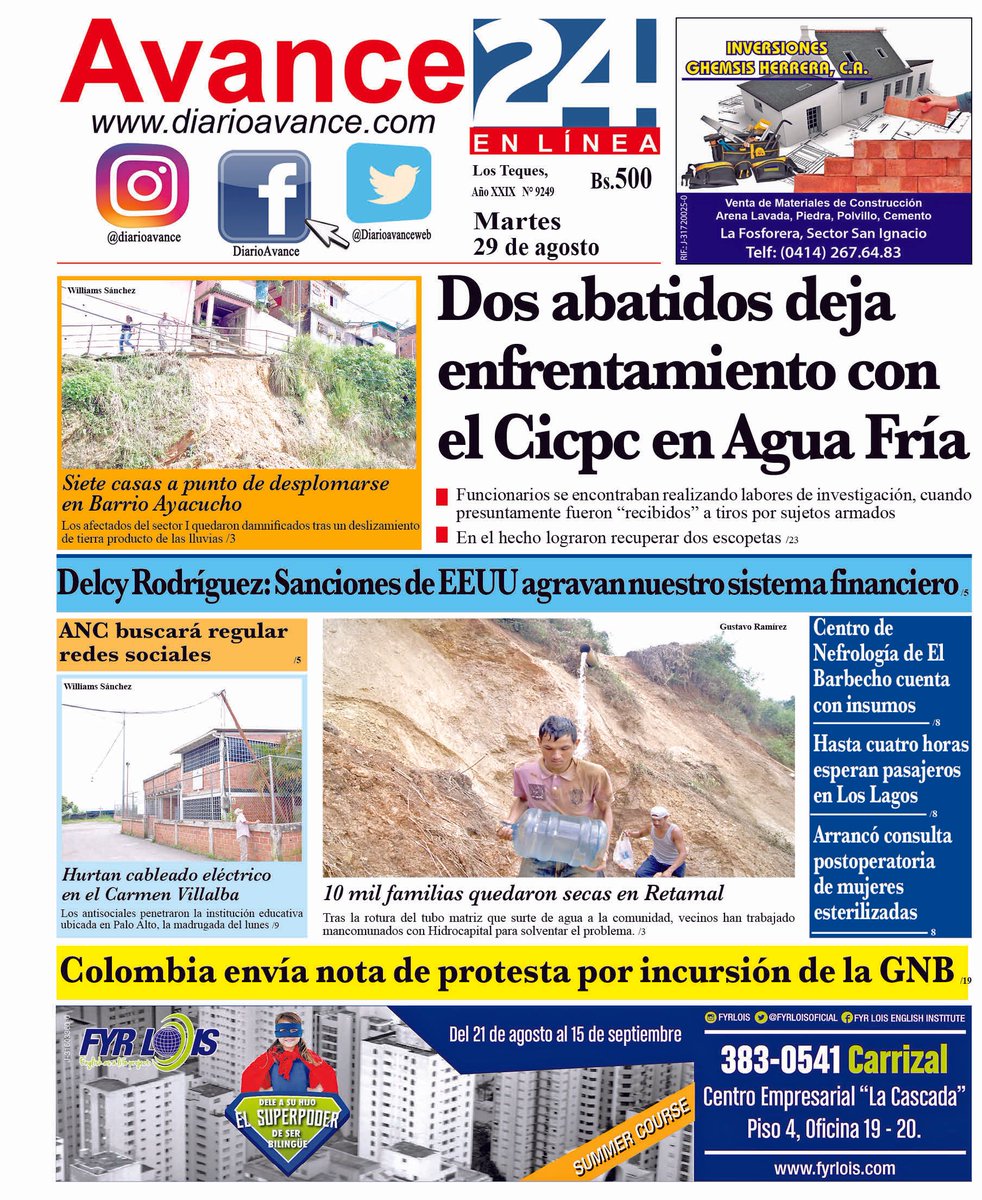 Los Teques, martes 29 de agosto de 2017