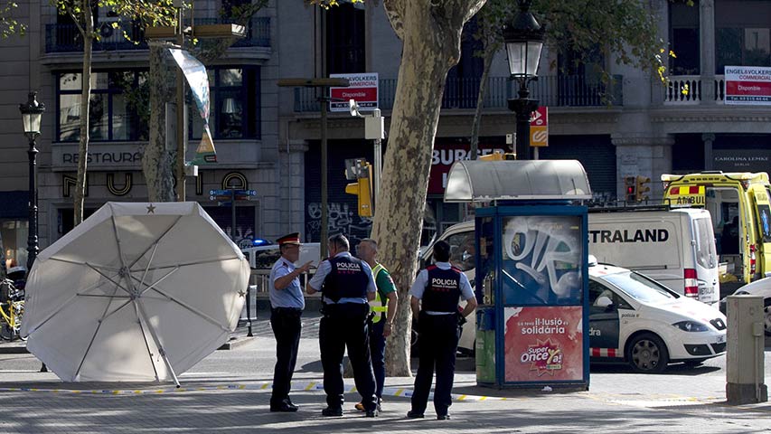 Se eleva a 14 el número de muertos en atentados en Barcelona