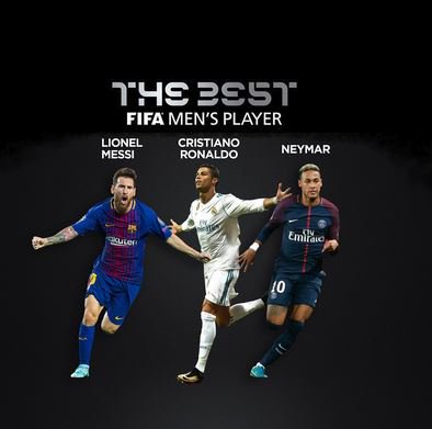 Cristiano, Messi y Neymar competirán por el premio The Best