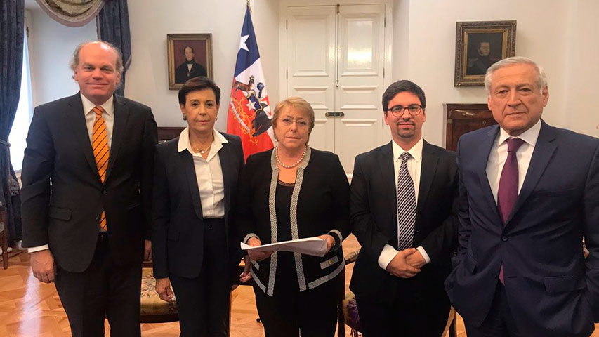Bachelet recibió a Freddy Guevara y a la madre de Leopoldo López