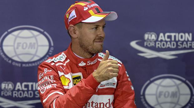 Fórmula 1: Sebastian Vettel se quedó con la pole en Singapur