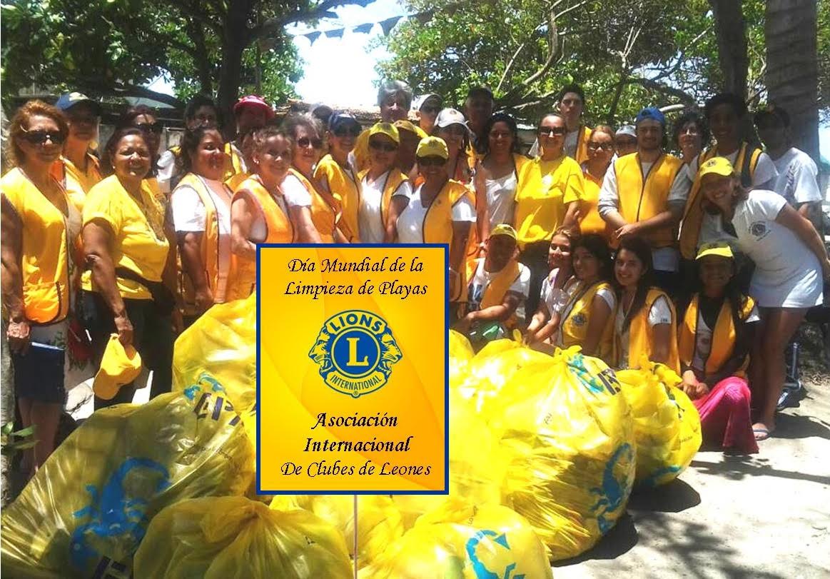 Club de Leones realizó jornada de limpieza en Anare por el Día Mundial de las Playas