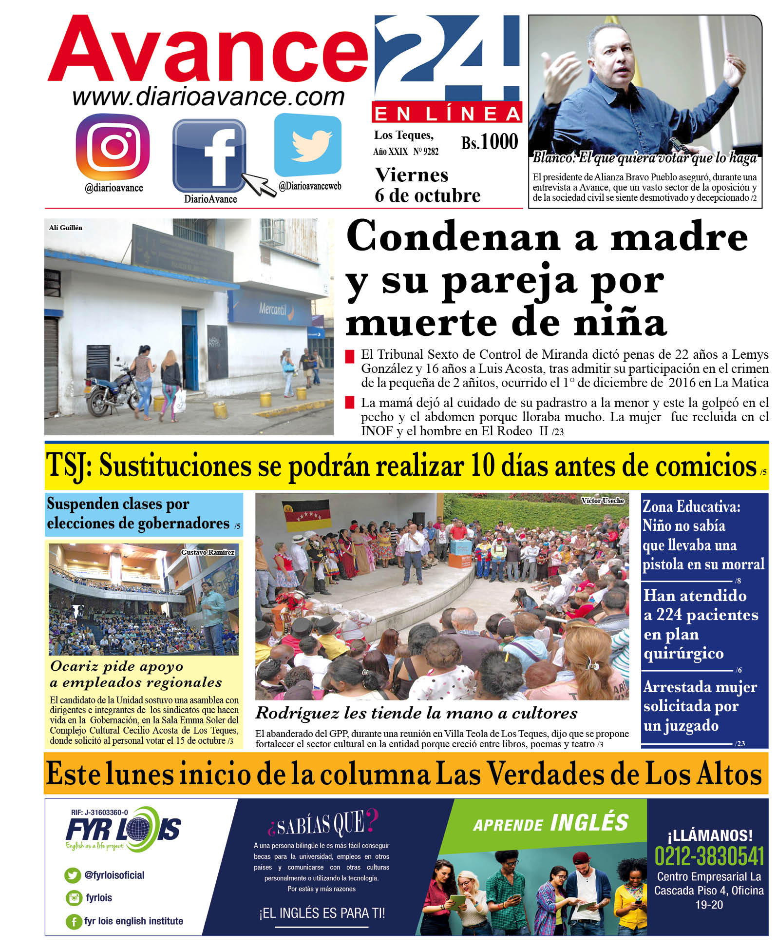 Portada 05 de Octubre de 2017