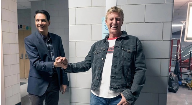 Karate Kid: Daniel San y Johnny Lawrence se reencuentran en set de filmación