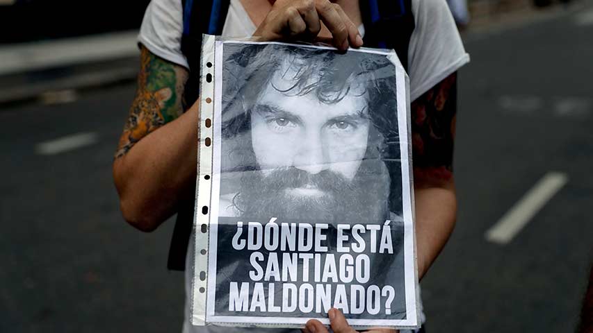 Autopsia esclarecerá si cuerpo hallado en río es el de Santiago Maldonado
