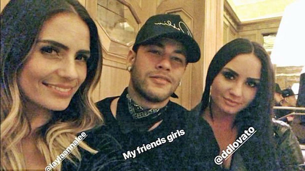 Neymar Jr, de fiesta con Demi Lovato tras el Inglaterra – Brasil