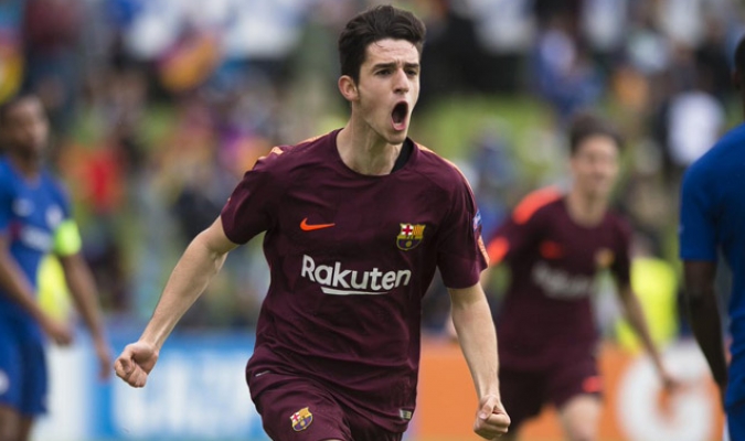 Alejandro Marqués conquistó la Youth League con el Barça