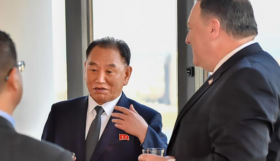 Kim Yong-chol, mano derecha de Kim Jong-un, se reunió con Pompeo en Nueva York