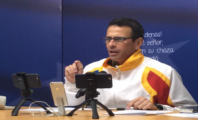 Capriles pidió a China y Rusia “ponerse del lado del pueblo” y reconocer la crisis venezolana