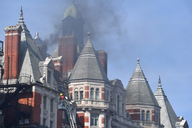 Incendio en un hotel 5 estrellas de Londres