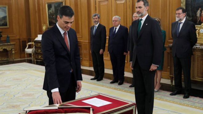Pedro Sánchez toma posesión como nuevo presidente de España