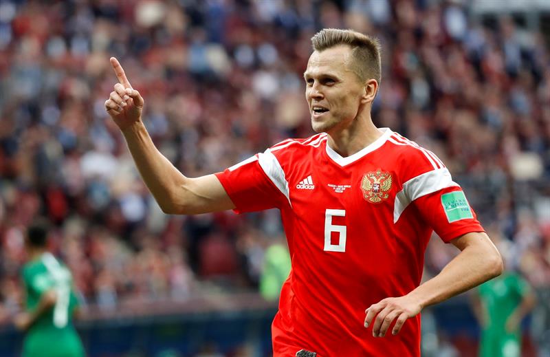 Rusia goleó a Arabia Saudita en el primer partido del Mundial