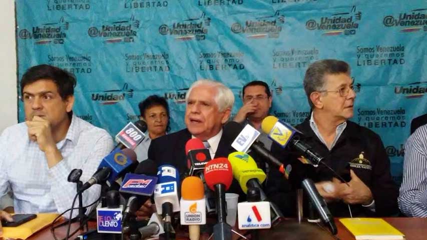 MUD ratifica decisión de la OEA sobre crisis que atraviesa Venezuela