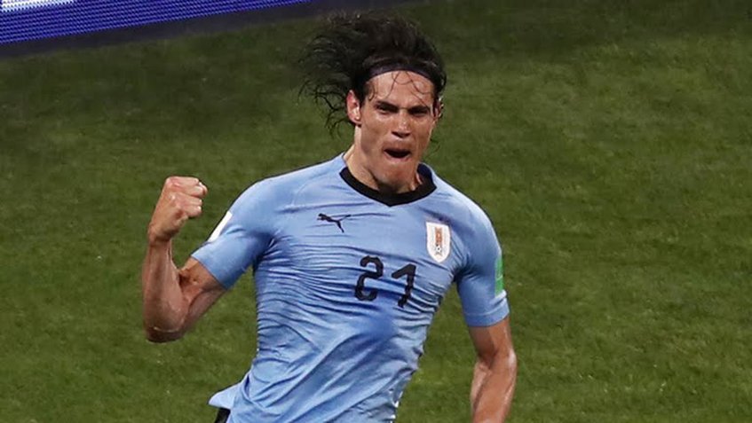 Uruguay gana 2-1 a Portugal con dos goles de Edison Cavani y ya está en cuartos de final
