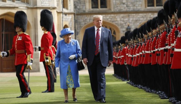 Reino Unido: histórica reunión de Donald Trump con reina Isabel II