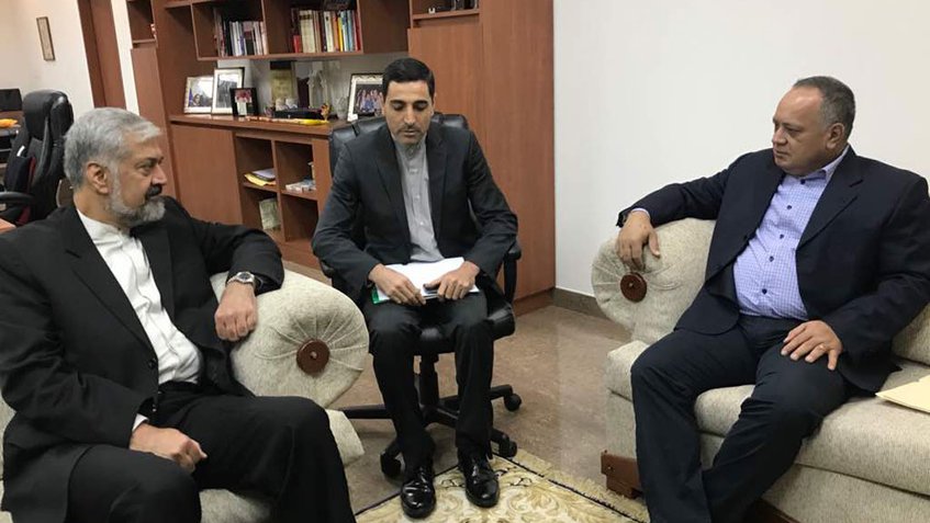 Diosdado Cabello y vicecanciller de Irán tuvieron un encuentro donde hablaron sobre políticas y cooperación entra ambas naciones
