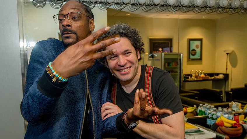 Snoop Dogg conoció a Gustavo Dudamel
