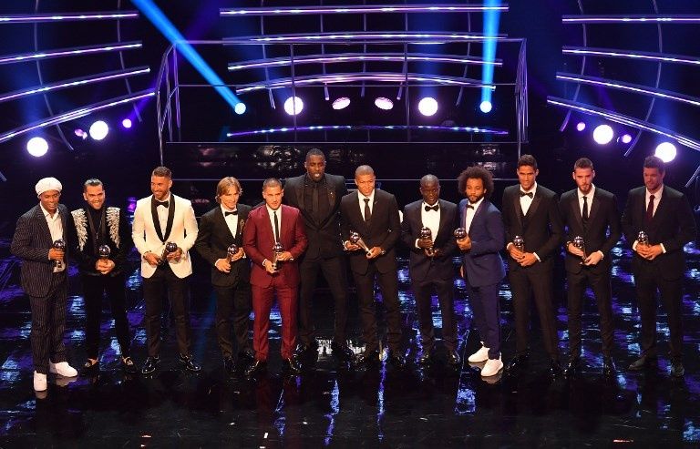 Premio The Best presenta al mejor XI del año