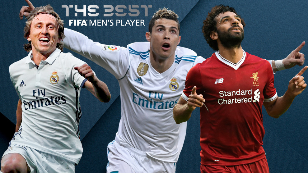 Cristiano, Modric y Salah, finalistas al The Best a mejor jugador