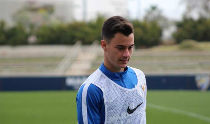 Juanpi Añor se reintegró al primer equipo del Málaga