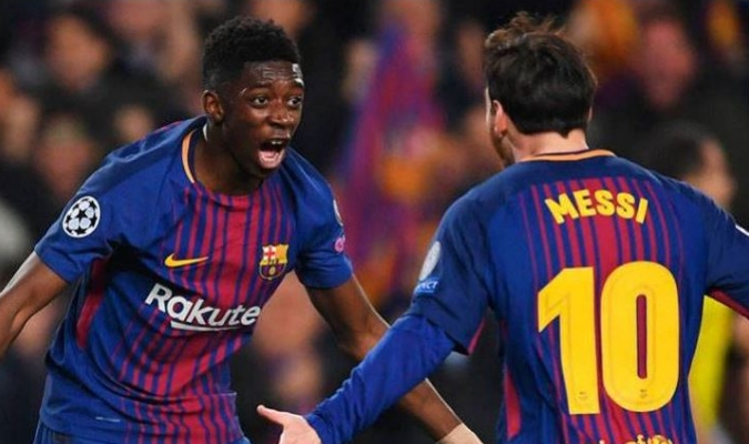 Messi y Dembélé se impusieron ante el PSV