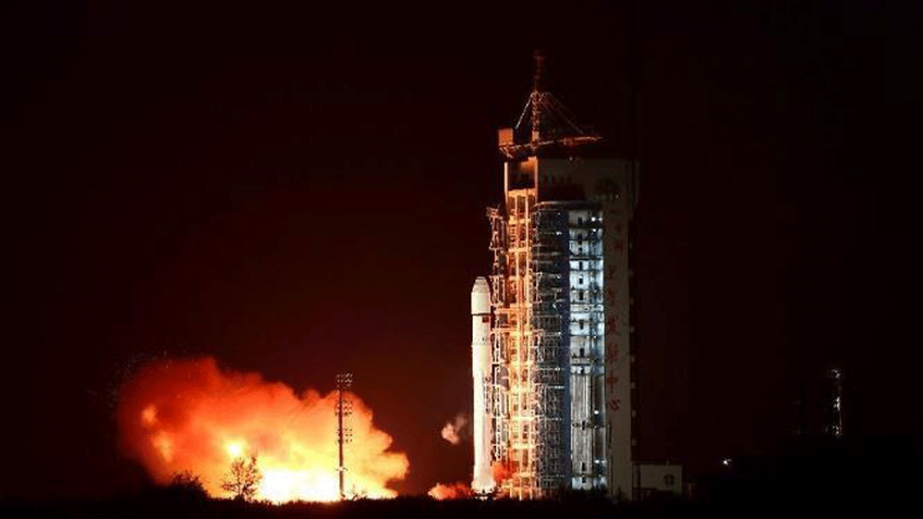 China lanzó nuevo satélite marino